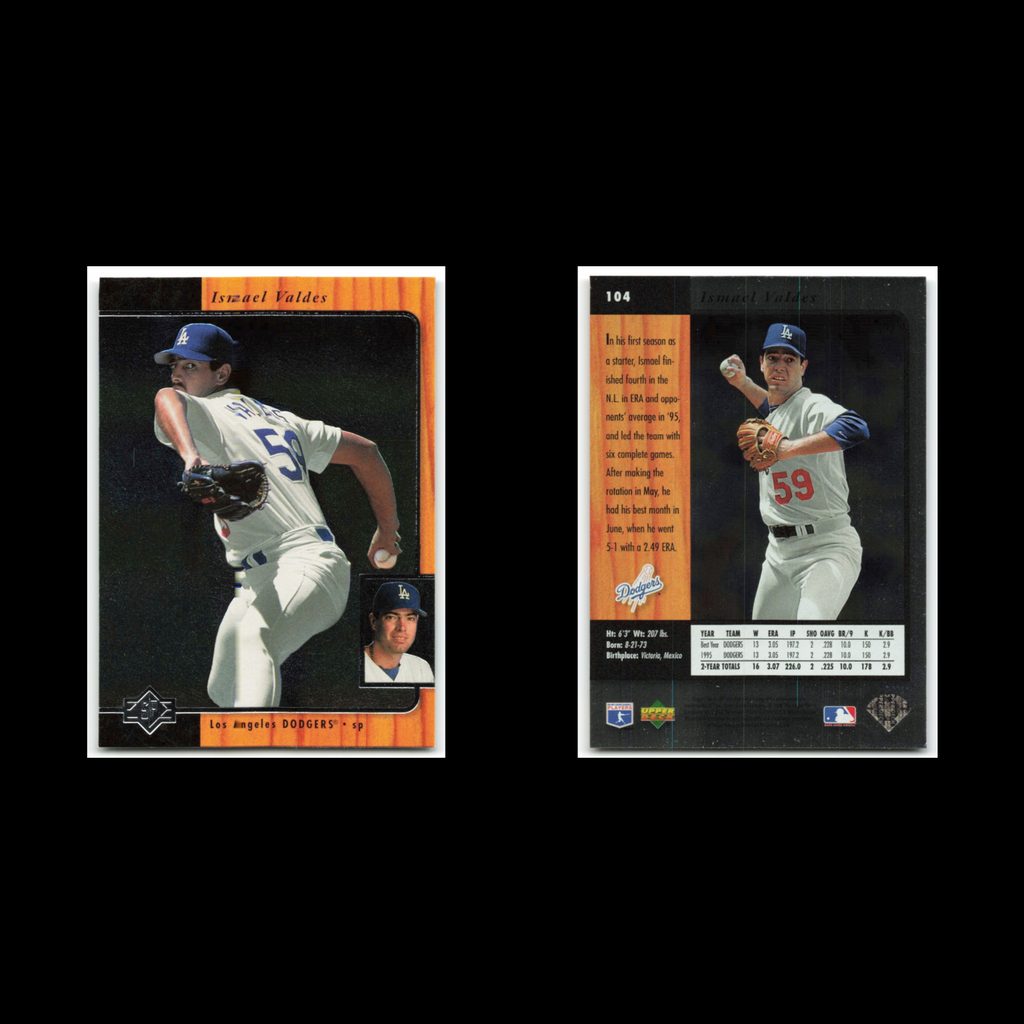 Ismael Valdes #104 1996 Upper Deck SP Los Angeles Dodgers Baseball Card MLB NM