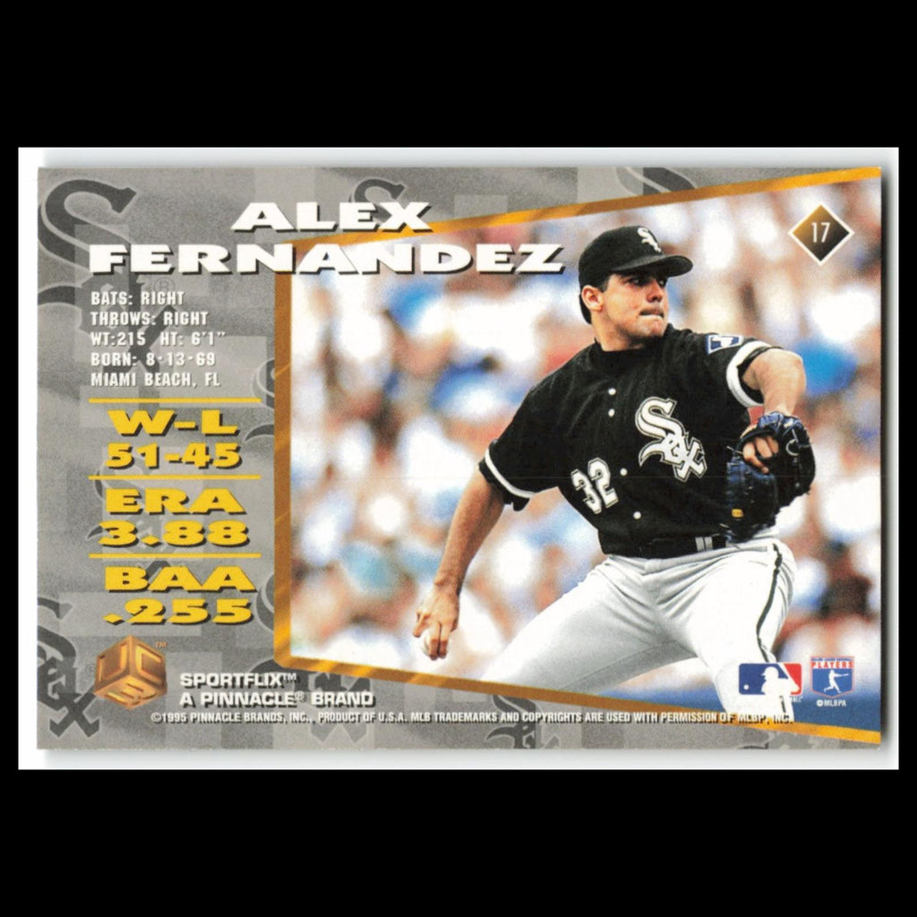 Alex Fernandez #17 1995 Sportflix UC3 Chicago White Sox Baseball Card MLB NM