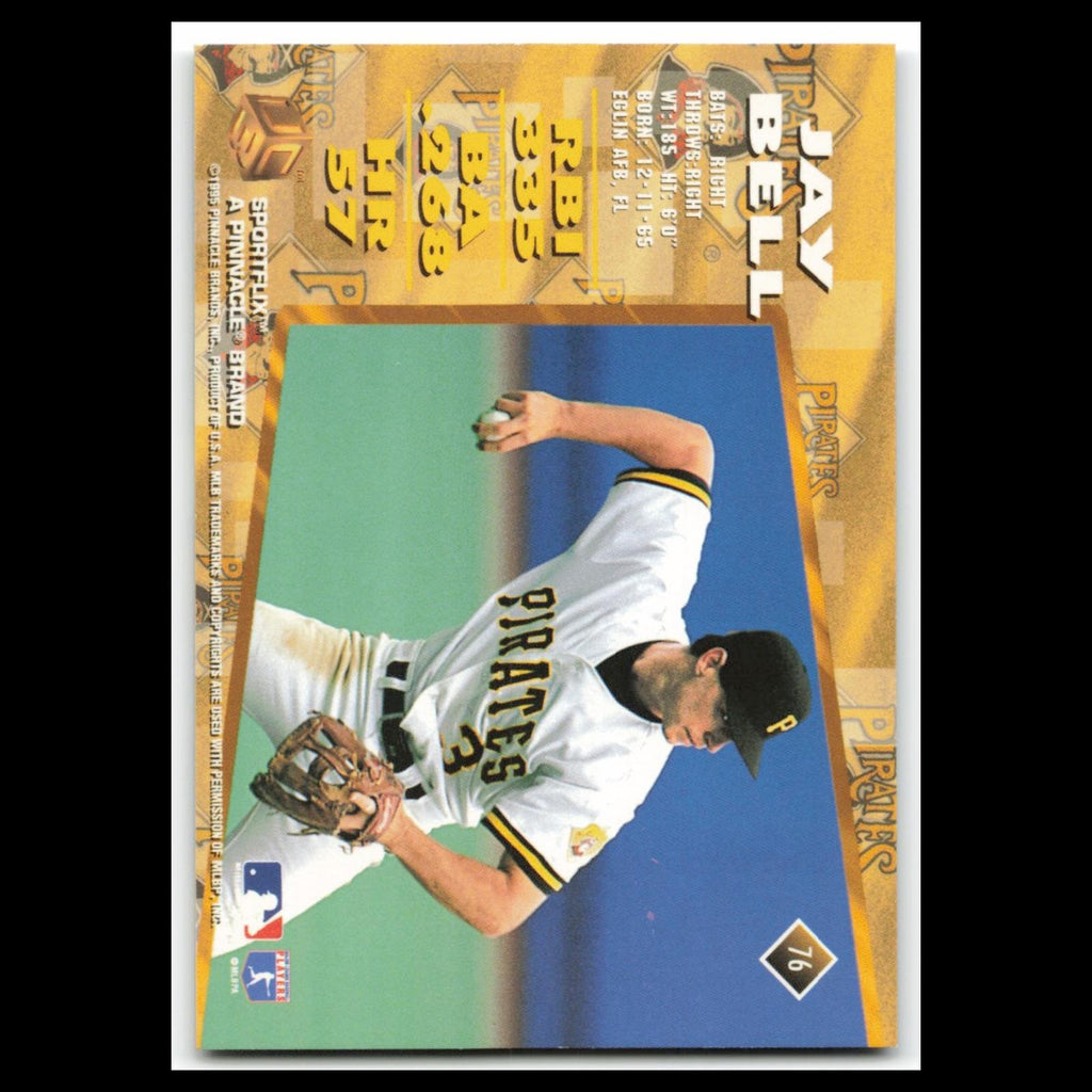 Jay Bell #76 1995 Sportflix UC3 Pittsburgh Pirates Baseball Card MLB NM