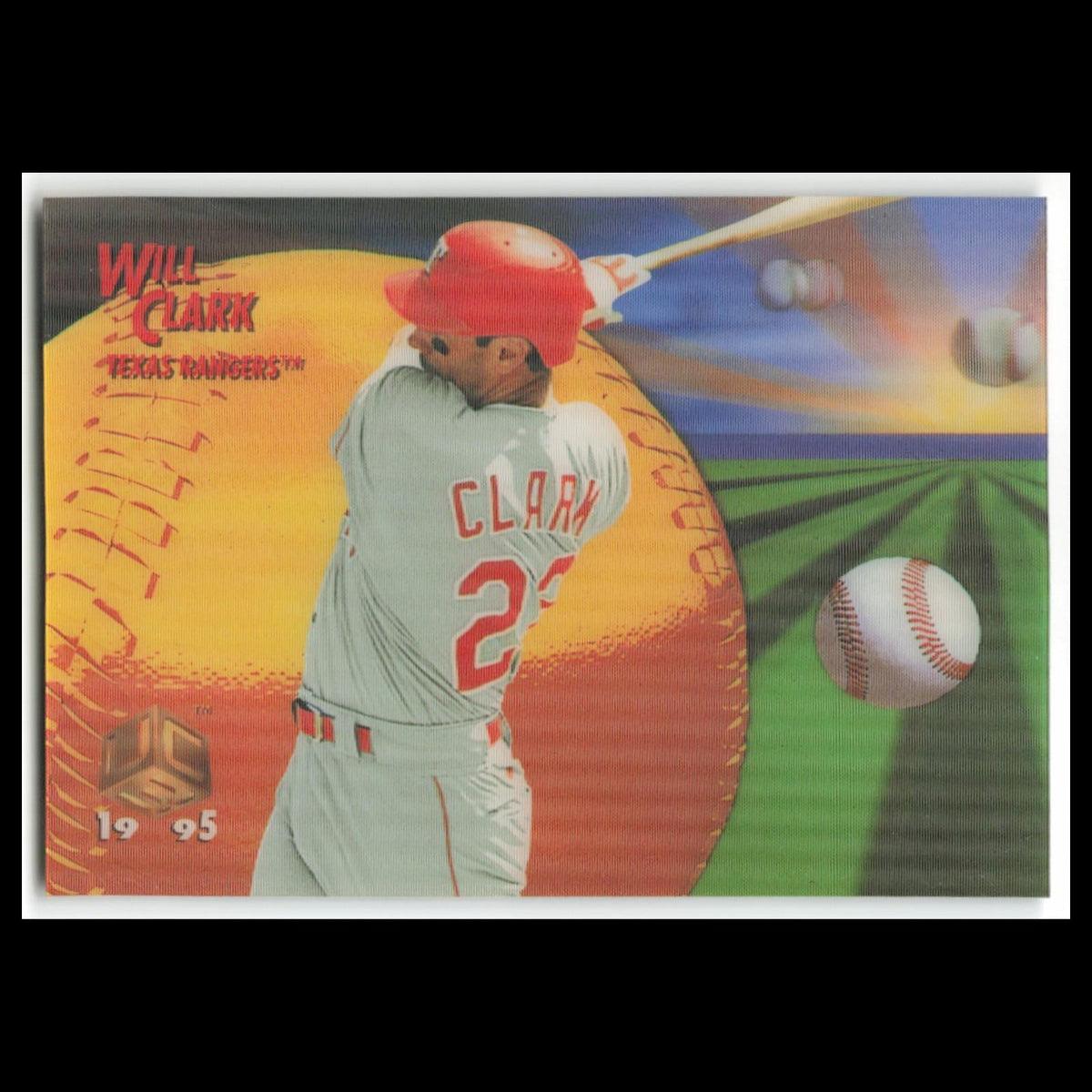 Will Clark #7 1995 Sportflix UC3 Texas Rangers Baseball Card MLB NM