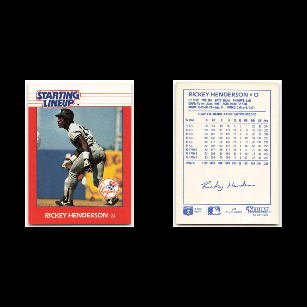 Rickey Henderson Lot 8 Baseball Cards 1990 Fleer Oakland Athletics Set MLB NM