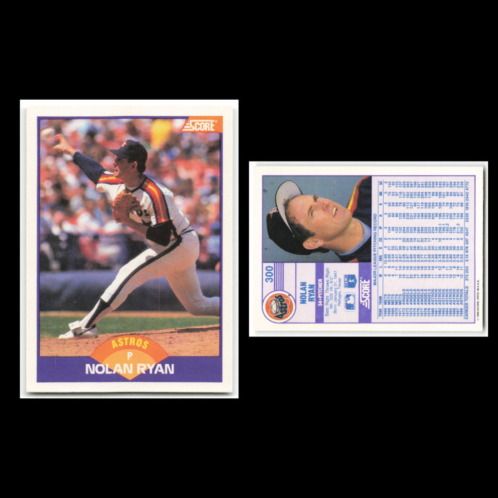 Nolan Ryan Lot 17 Baseball Cards 1989 Topps Houston Astros Set Collection MLB NM