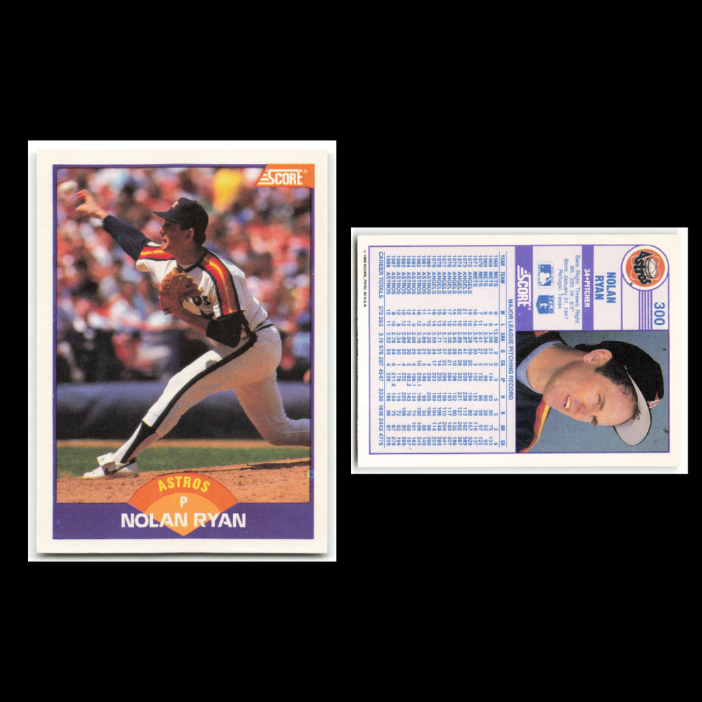 Nolan Ryan Lot 17 Baseball Cards 1989 Topps Houston Astros Set Collection MLB NM