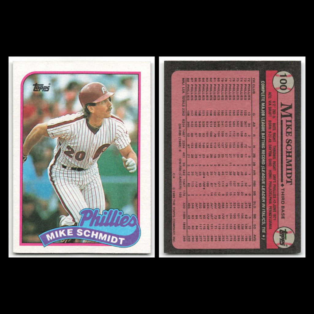 Mike Schmidt Eddie Murray Lot 10 Baseball Cards 1982 Topps Philadelphia Phillies