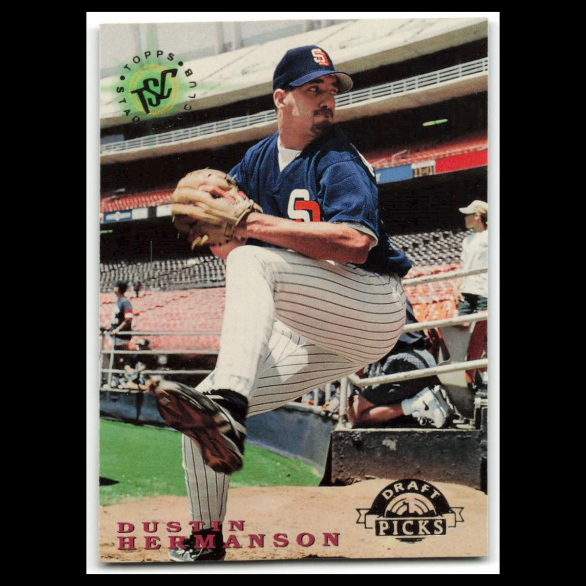 Dustin Hermanson Rookie #107 1995 Topps Stadium Club San Diego Padres Baseball