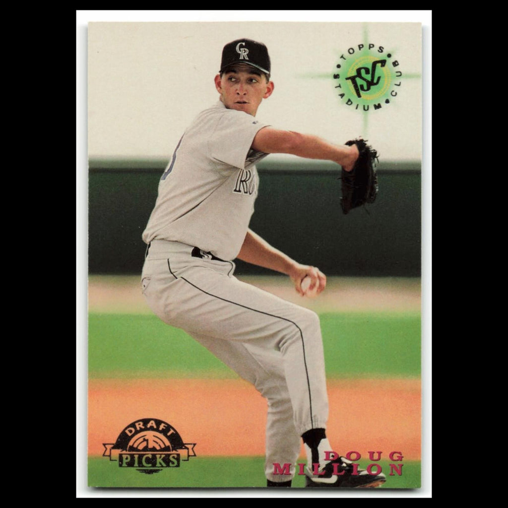 Doug Million Rookie #109 1995 Topps Stadium Club Colorado Rockies Baseball Card