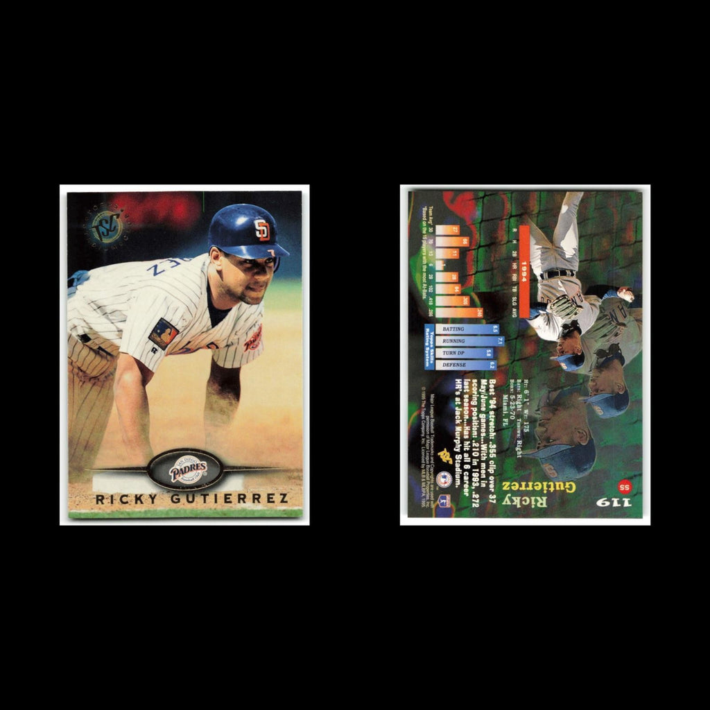 Ricky Gutierrez #119 1995 Topps Stadium Club San Diego Padres Baseball Card MLB
