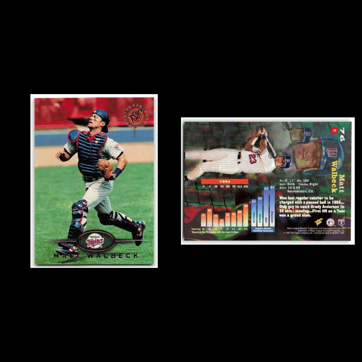 Brady Anderson #76 1995 Topps Stadium Club Baltimore Orioles Baseball Card MLB
