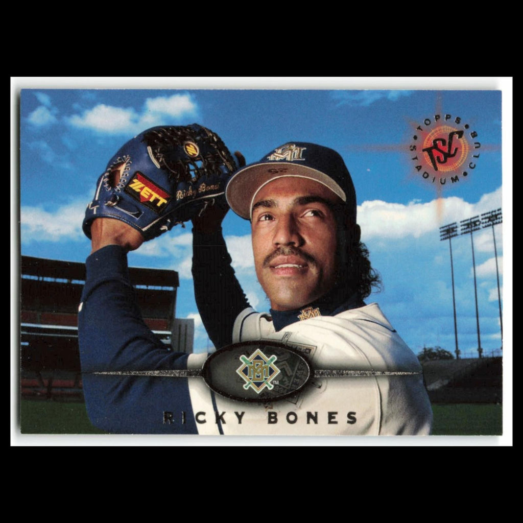 Ricky Bones #199 1995 Topps Stadium Club Milwaukee Brewers Baseball Card MLB NM