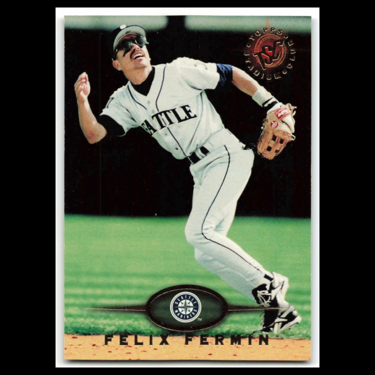 Felix Fermin #421 1995 Topps Stadium Club Seattle Mariners Baseball Card MLB NM