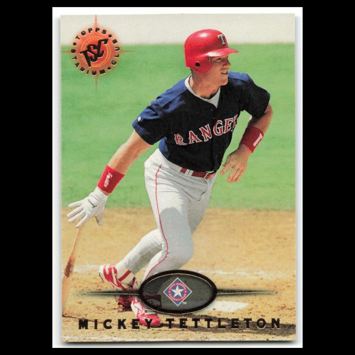 Mickey Tettleton #540 1995 Topps Stadium Club Texas Rangers Baseball Card MLB NM