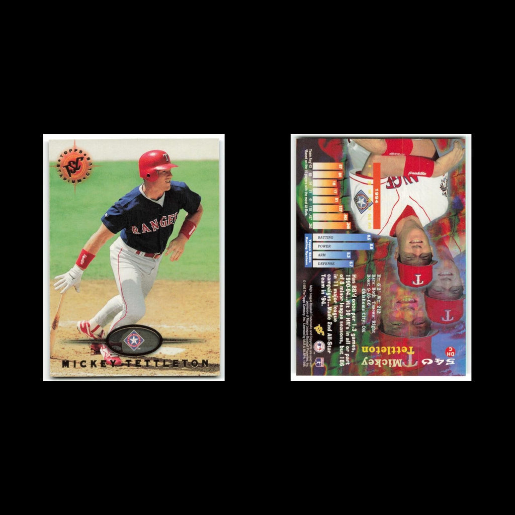 Mickey Tettleton #540 1995 Topps Stadium Club Texas Rangers Baseball Card MLB NM