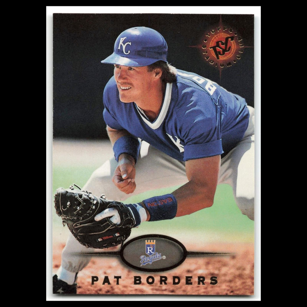 Pat Borders #546 1995 Topps Stadium Club Kansas City Royals Baseball Card MLB NM