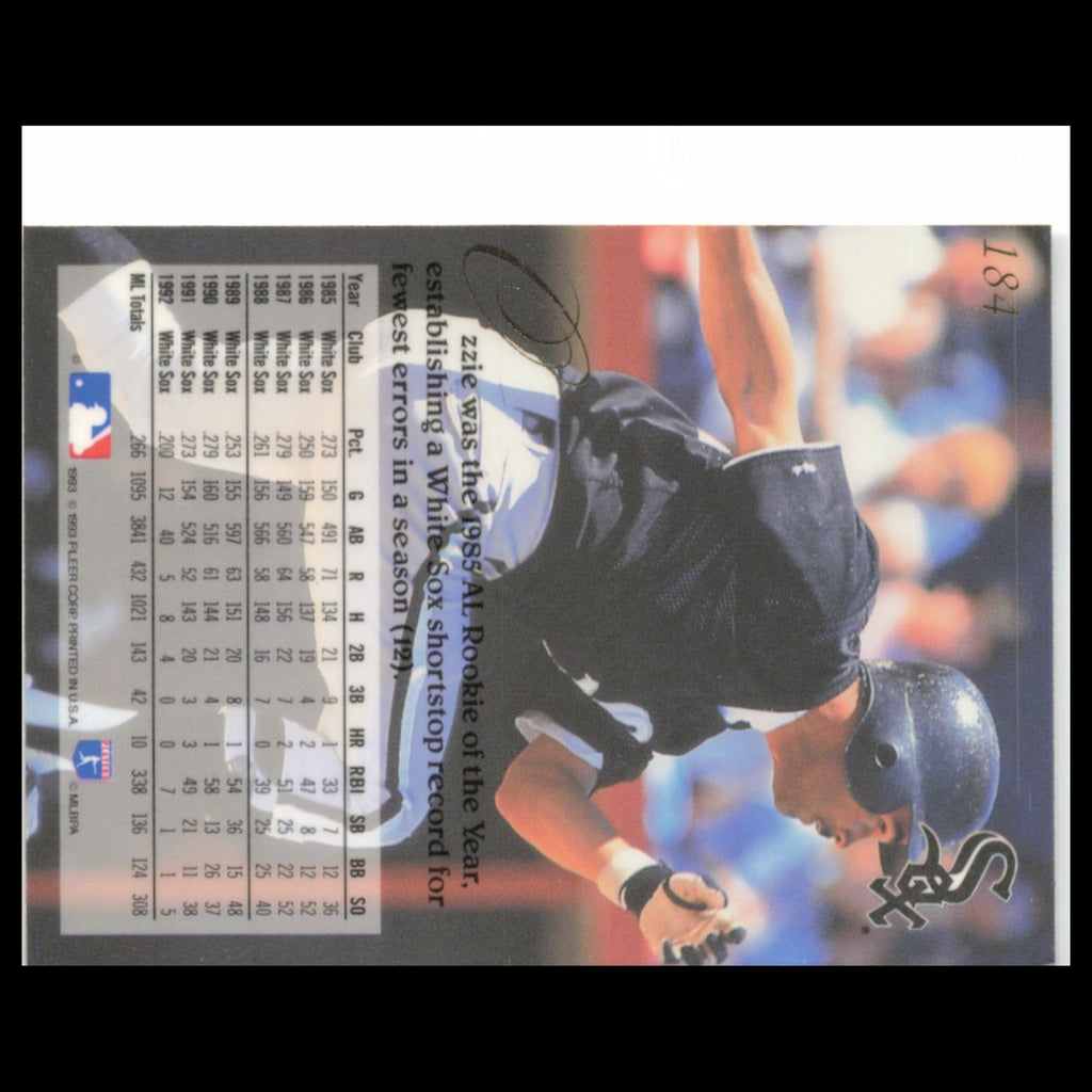 Ozzie Guilen #184 1993 Flair Chicago White Sox Baseball Card MLB NM
