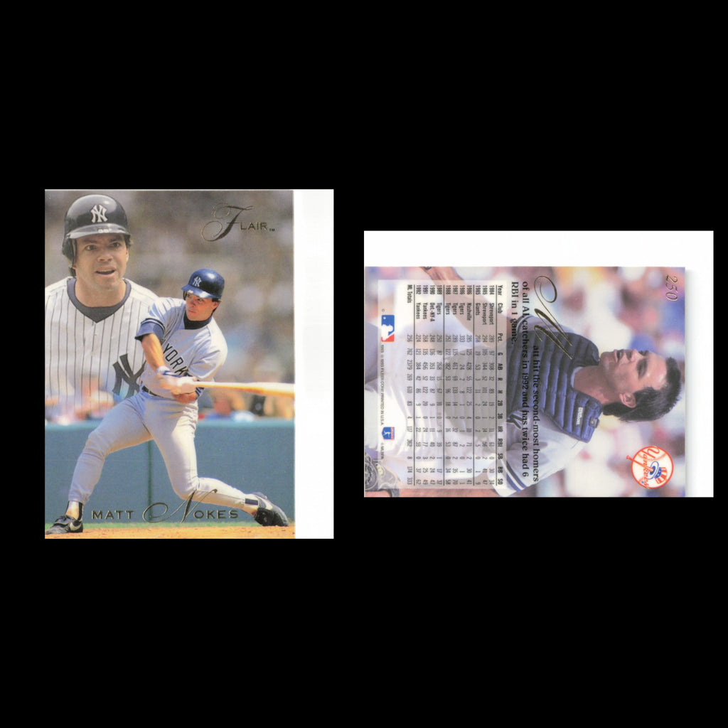 Matt Nokes #250 1993 Flair New York Yankees Baseball Card MLB NM