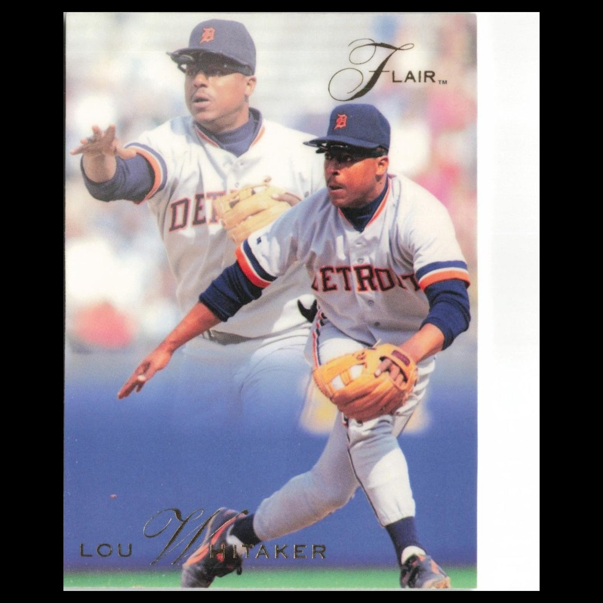 Lou Whitaker #211 1993 Flair Detroit Tigers Baseball Card MLB NM