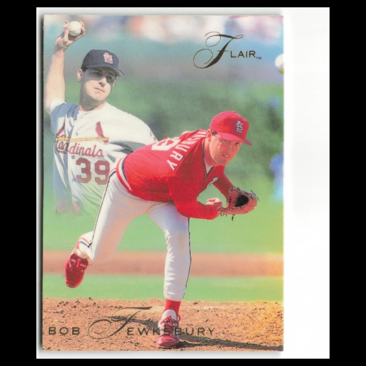 Bob Tewksbury #129 1993 Flair St. Louis Cardinals Baseball Card MLB NM