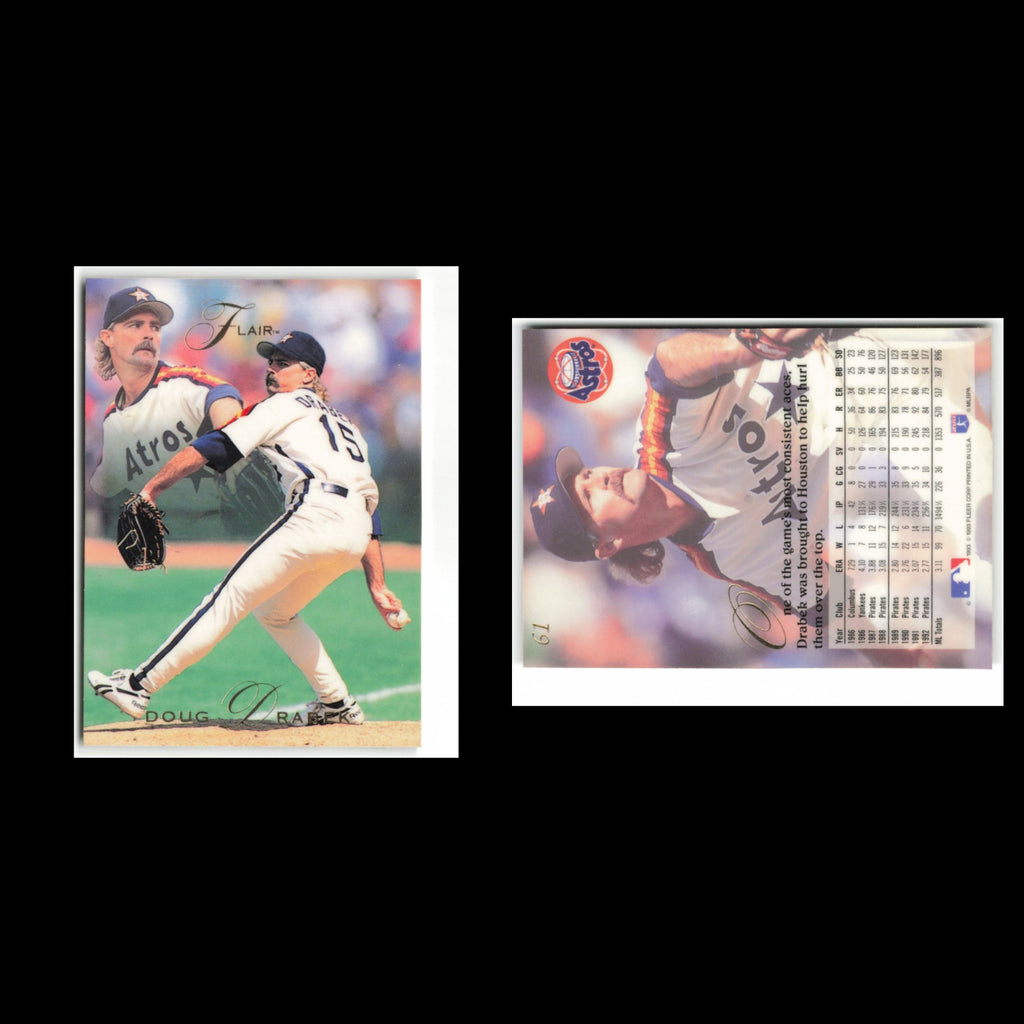 Doug Drabek #61 1993 Flair Houston Astros Baseball Card MLB NM