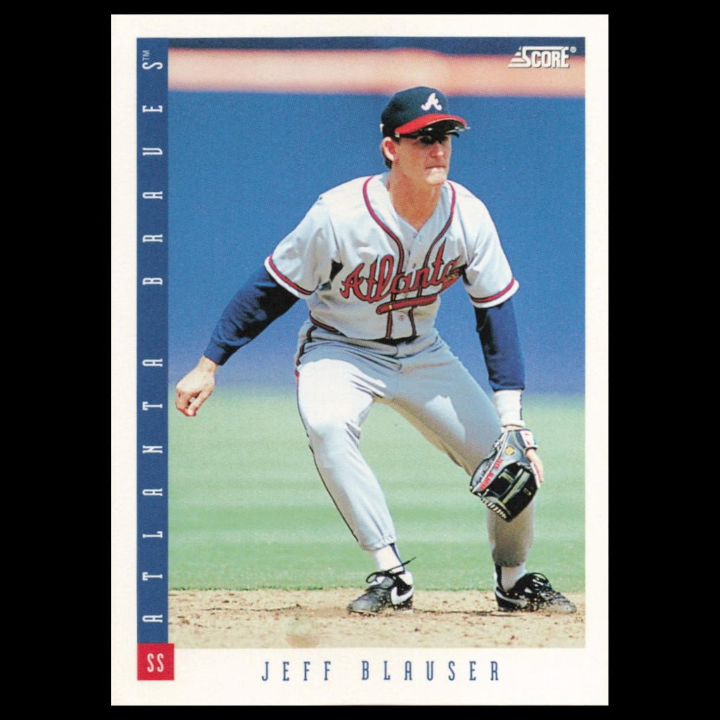 Jeff Blauser #142 1993 Score Atlanta Braves Baseball Card MLB NM