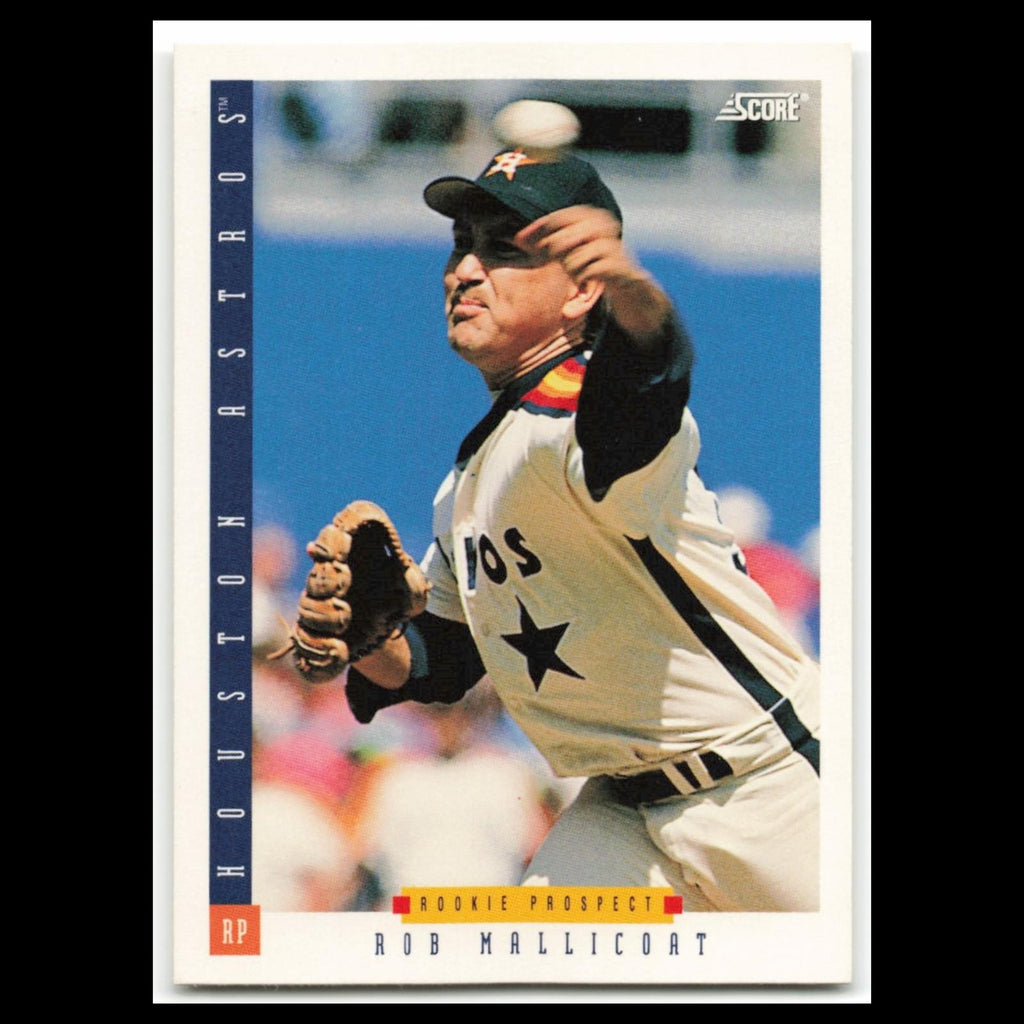 Rob Mallicoat Rookie #253 1993 Score Houston Astros Baseball Card MLB NM
