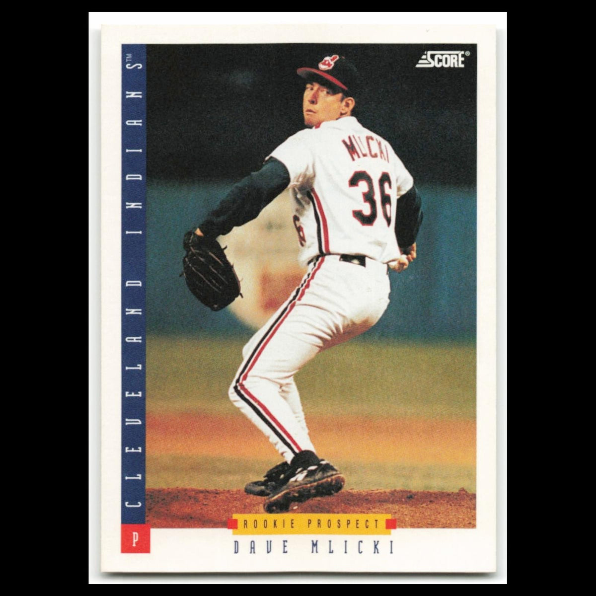 Dave Mlicki Rookie #285 1993 Score Cleveland Indians Baseball Card MLB NM