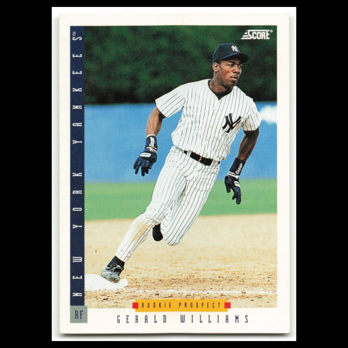Gerald Williams Rookie #298 1993 Score New York Yankees Baseball Card MLB NM
