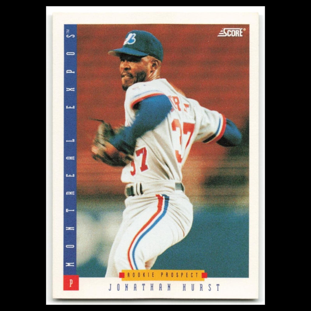 Jonathan Hurst Rookie #299 1993 Score Montreal Expos Baseball Card MLB NM