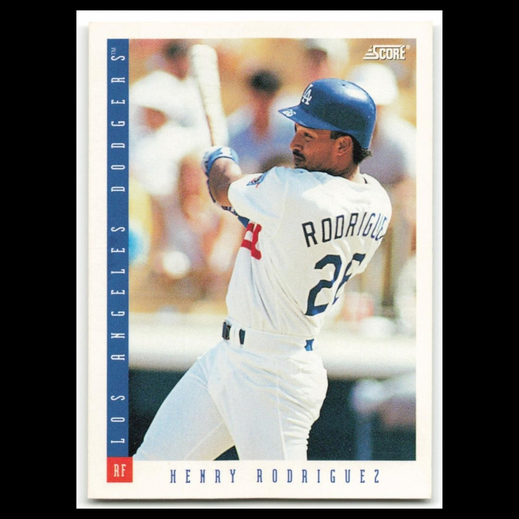 Henry Rodriguez Rookie #244 1993 Score Los Angeles Dodgers Baseball Card MLB NM