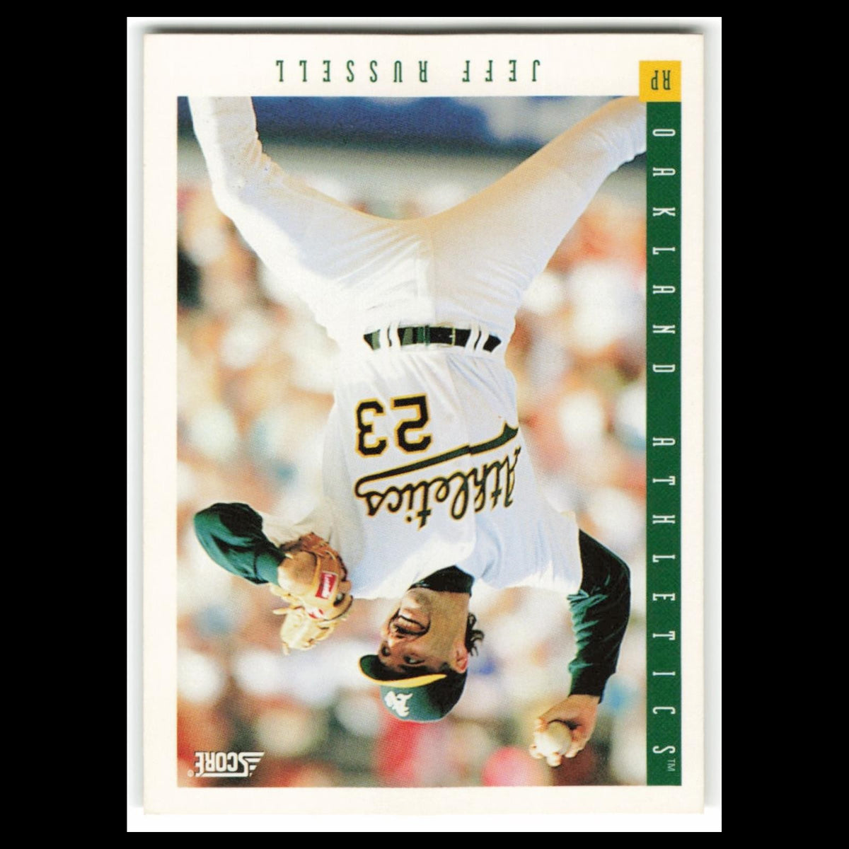 Jeff Russell #413 1993 Score Oakland Athletics Baseball Card MLB NM