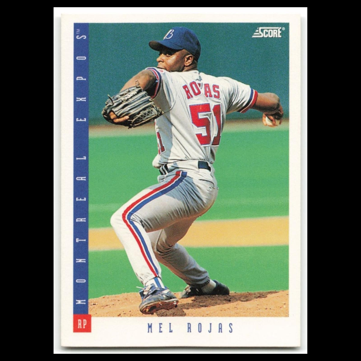 Mel Rojas Rookie #363 1993 Score Montreal Expos Baseball Card MLB NM