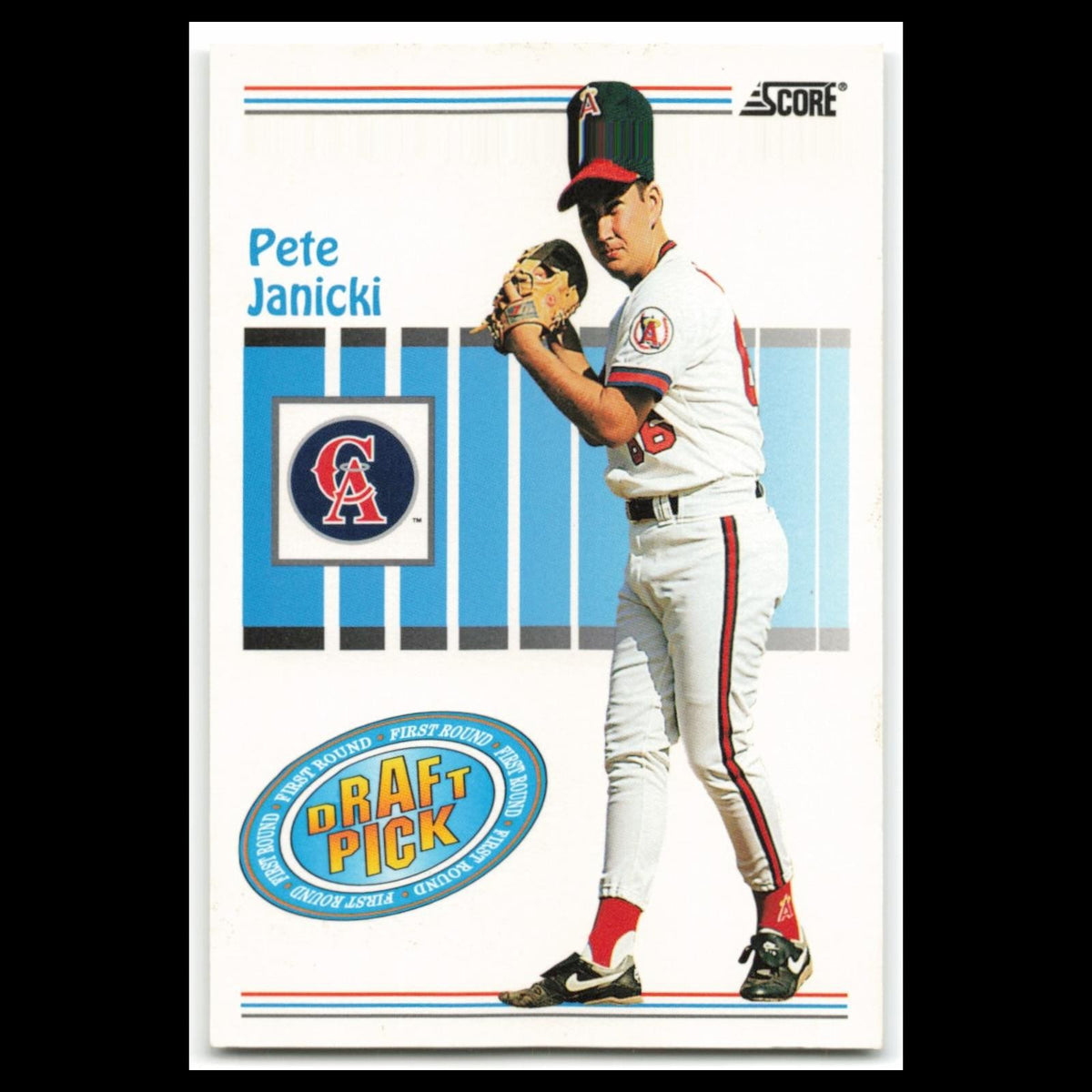 Pete Janicki Rookie #500 1993 Score California Angels Baseball Card MLB NM