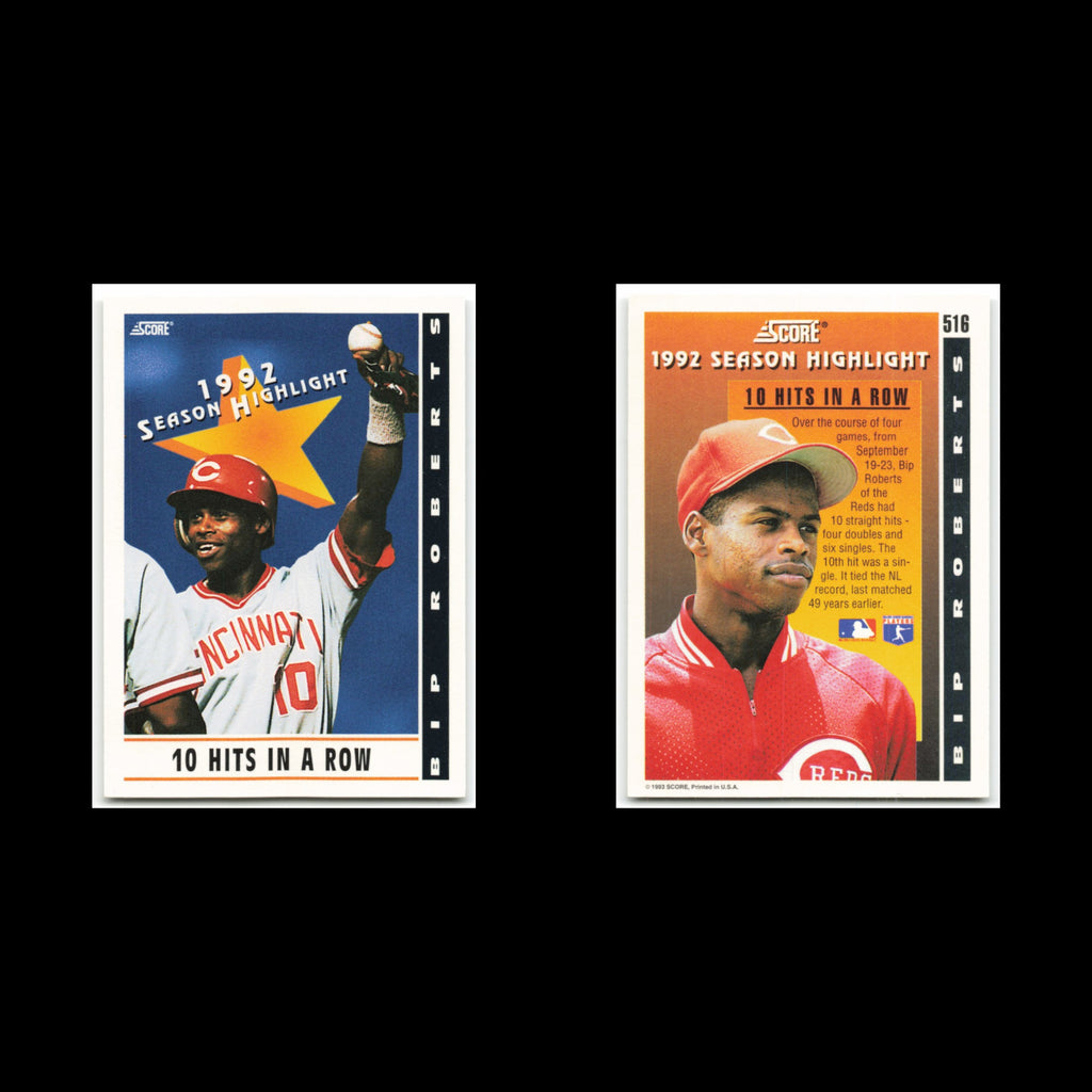 Bip Roberts #516 1993 Score Cincinnati Reds Baseball Card MLB NM