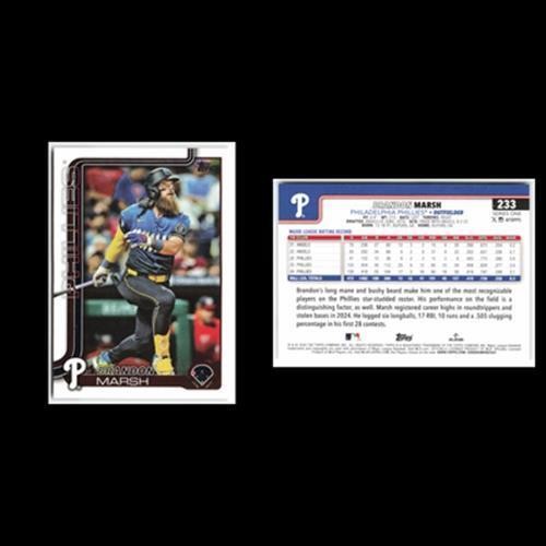 Brandon Marsh #233 2025 Topps Philadelphia Phillies Baseball Card MLB NM
