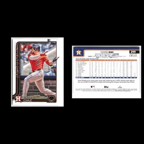 Yainer Diaz #299 2025 Topps Houston Astros Baseball Card MLB NM