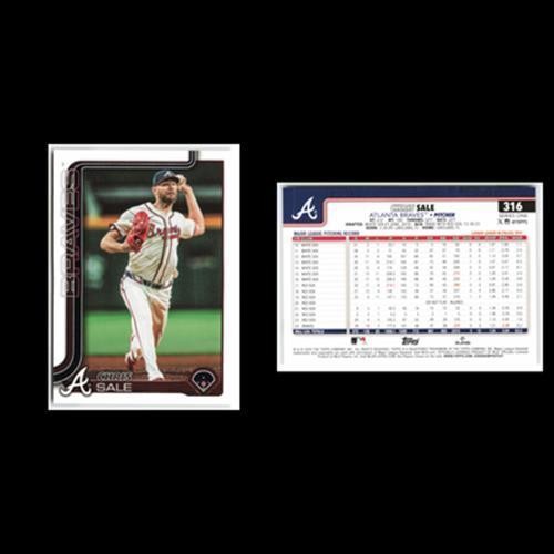 Chris Sale #316 2025 Topps Atlanta Braves Baseball Card MLB NM