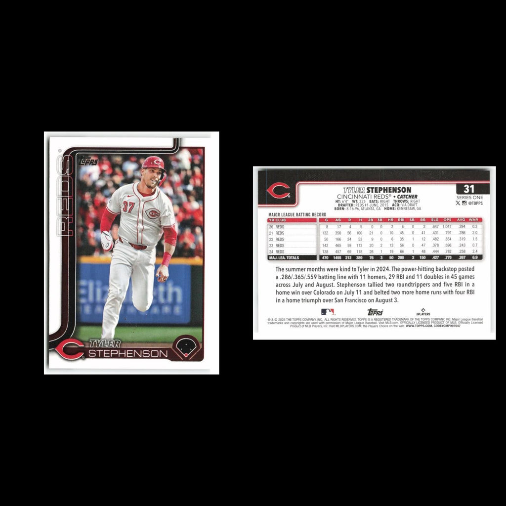 Tyler Stephenson #31 2025 Topps Cincinnati Reds Baseball Card MLB NM