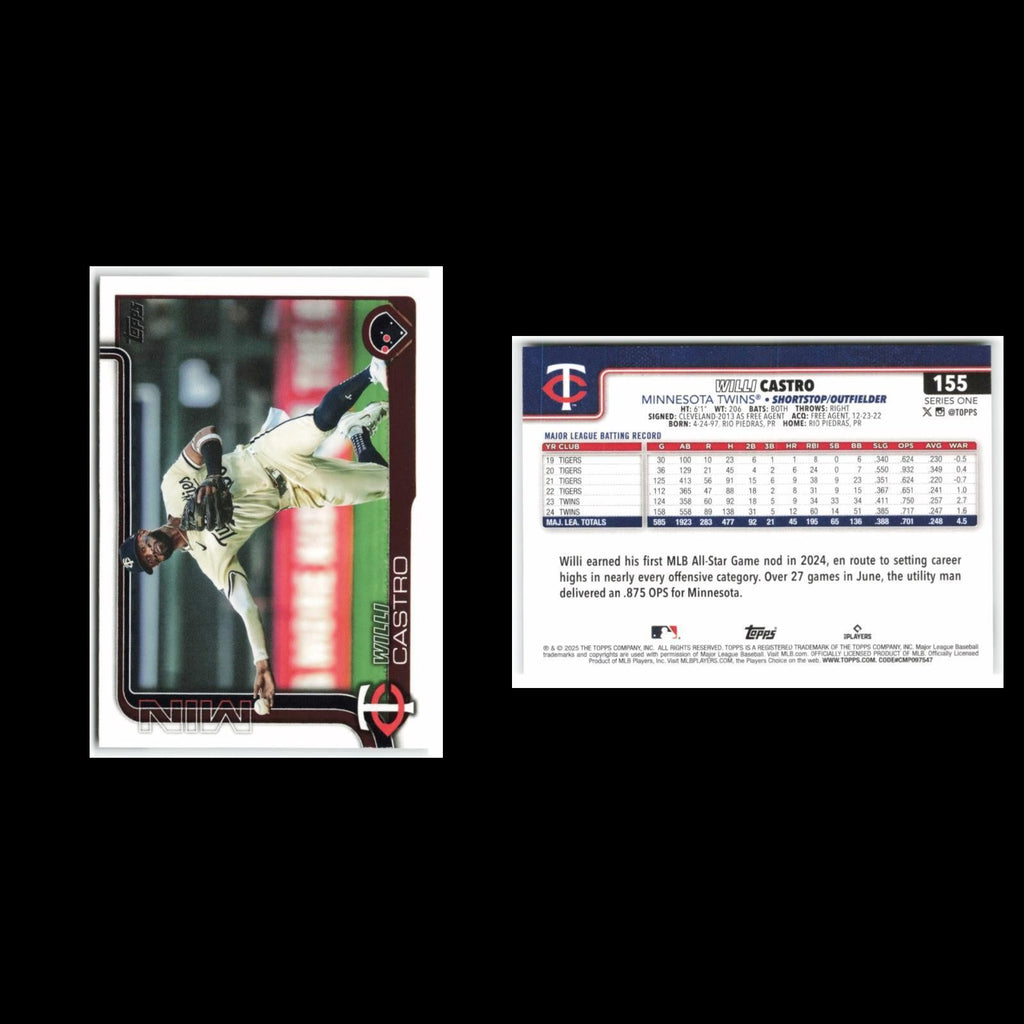 Willi Castro #155 2025 Topps Minnesota Twins Baseball Card MLB NM