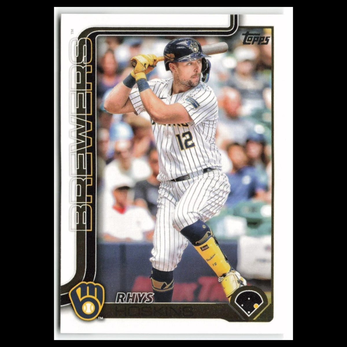 Rhys Hoskins #93 2025 Topps Milwaukee Brewers Baseball Card MLB NM