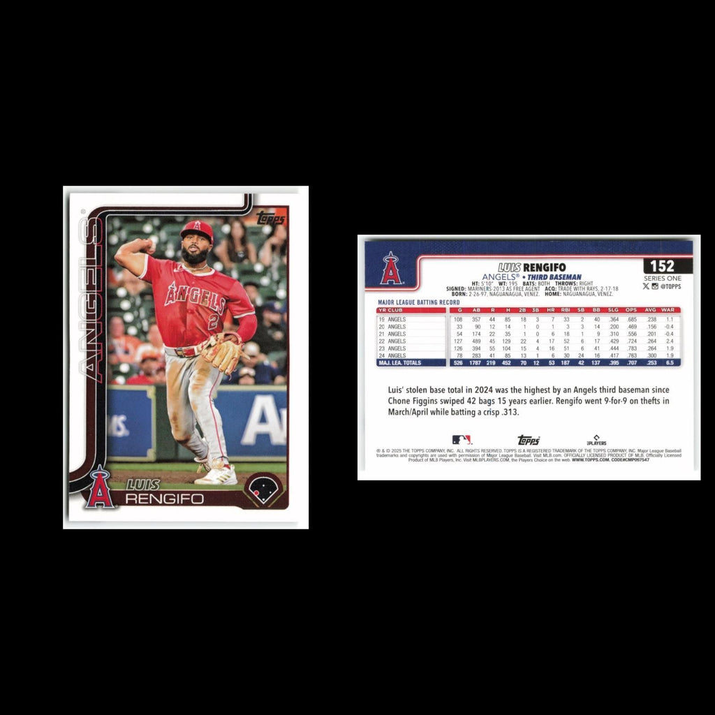 Luis Rengifo #152 2025 Topps Los Angeles Angels Baseball Card MLB NM