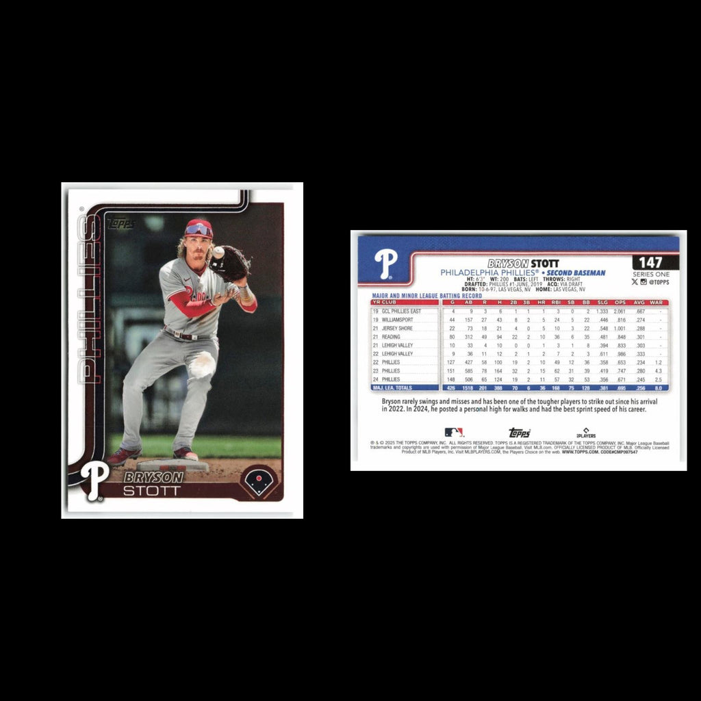 Bryson Stott #147 2025 Topps Philadelphia Phillies Baseball Card MLB NM