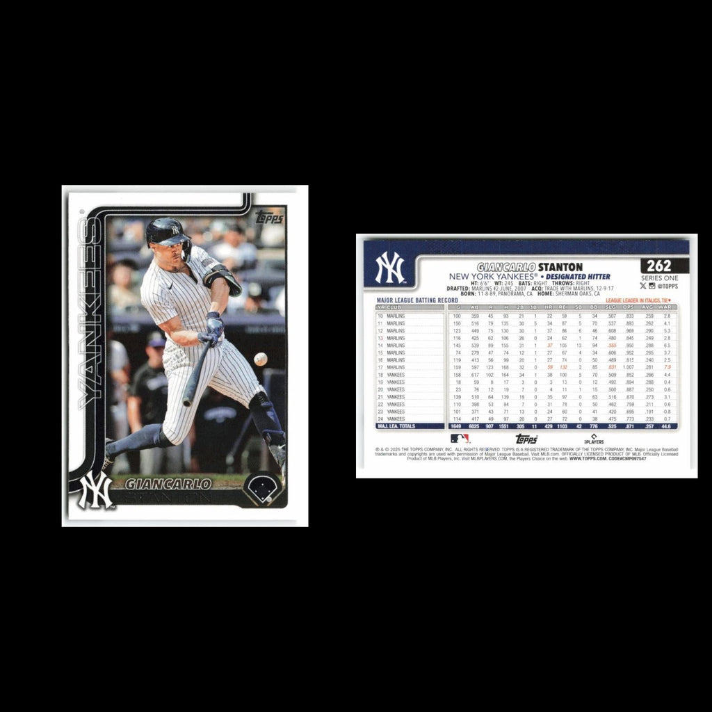 Giancarlo Stanton #262 2025 Topps New York Yankees Baseball Card MLB NM