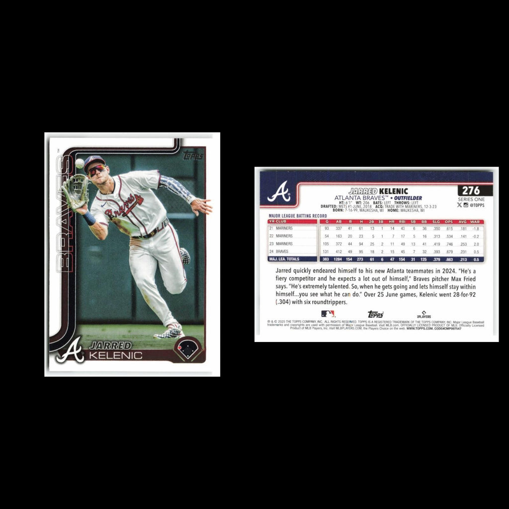 Jarred Kelenic #276 2025 Topps Atlanta Braves Baseball Card MLB NM