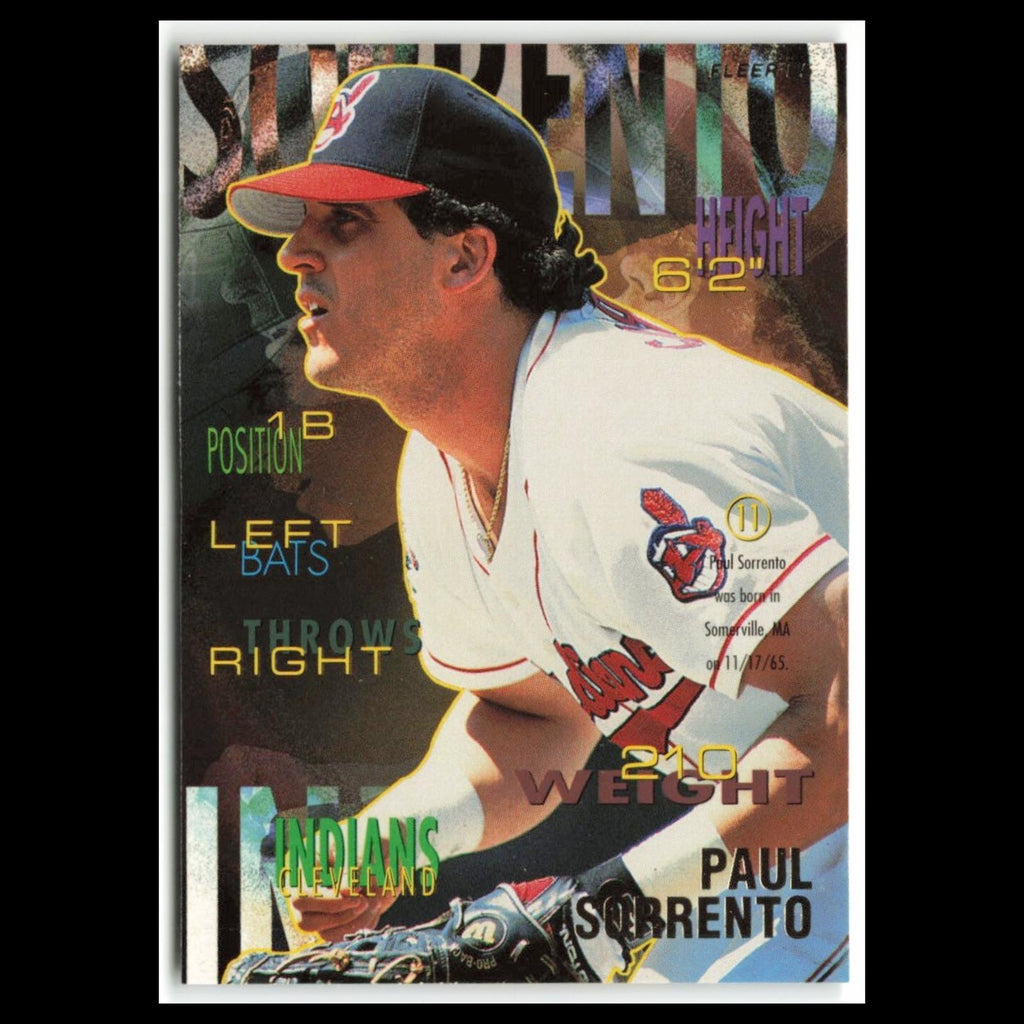 Paul Sorrento #148 1995 Fleer Cleveland Indians Baseball Card MLB NM