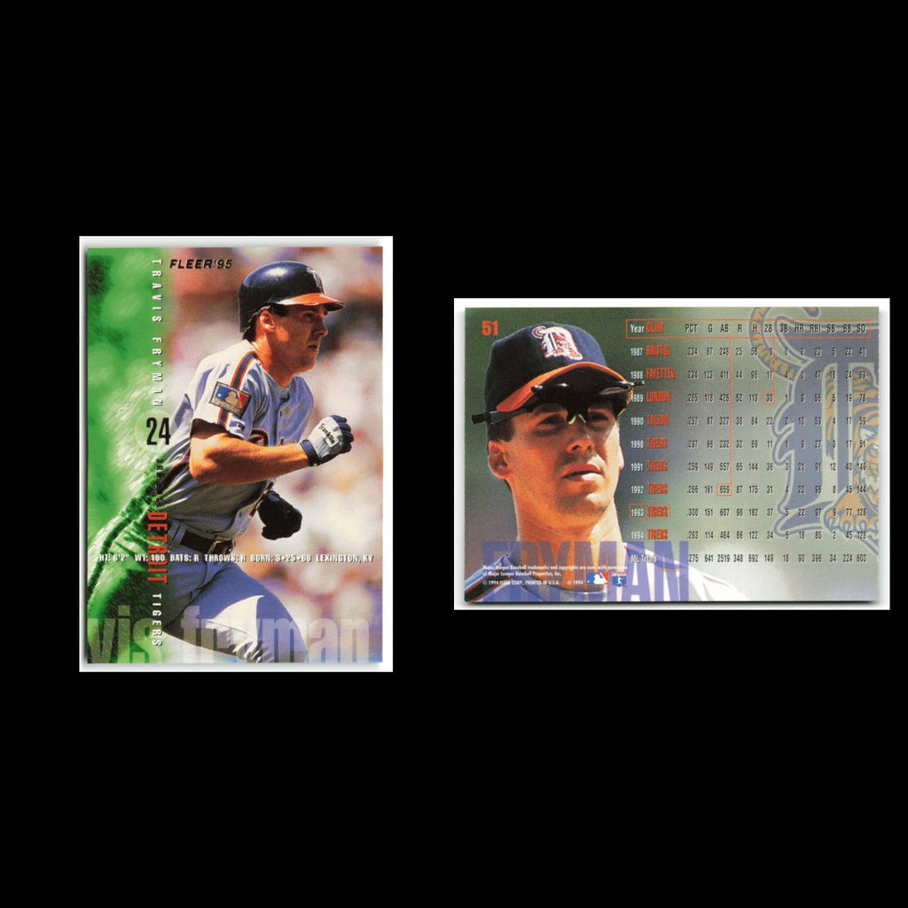 Travis Fryman #51 1995 Fleer Detroit Tigers Baseball Card MLB NM