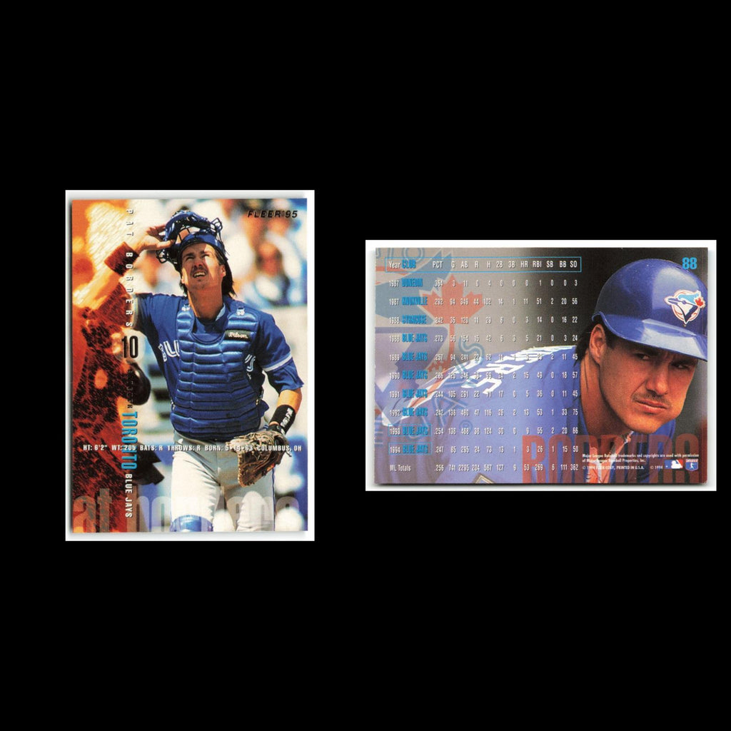 Pat Borders #88 1995 Fleer Toronto Blue Jays Baseball Card MLB NM