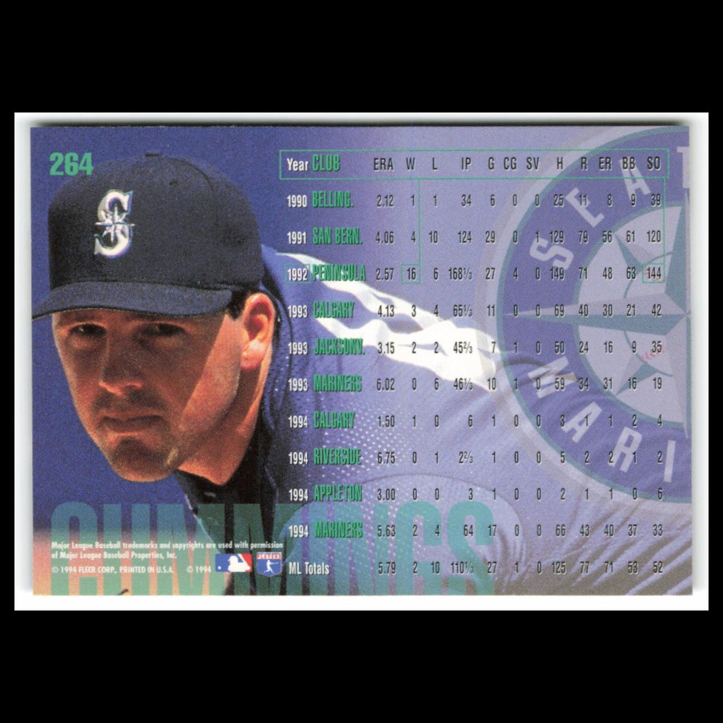 John Cummings #264 1995 Fleer Seattle Mariners Baseball Card MLB NM