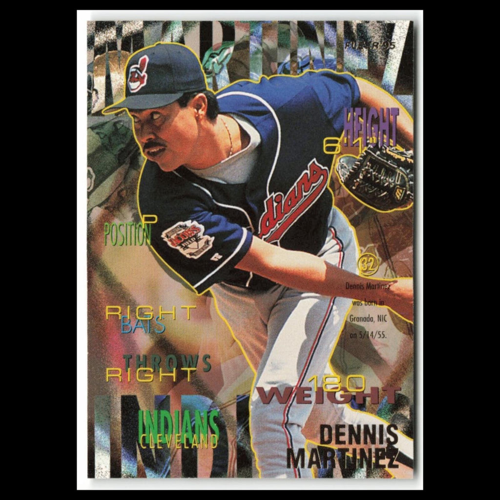 Dennis Martinez #139 1995 Fleer Cleveland Indians Baseball Card MLB NM