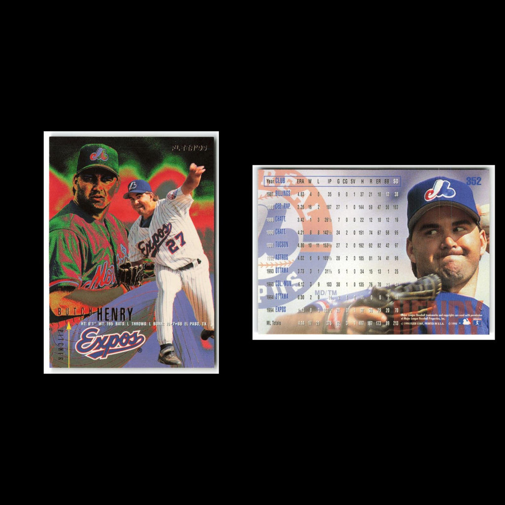 Butch Henry #352 1995 Fleer Montreal Expos Baseball Card MLB NM