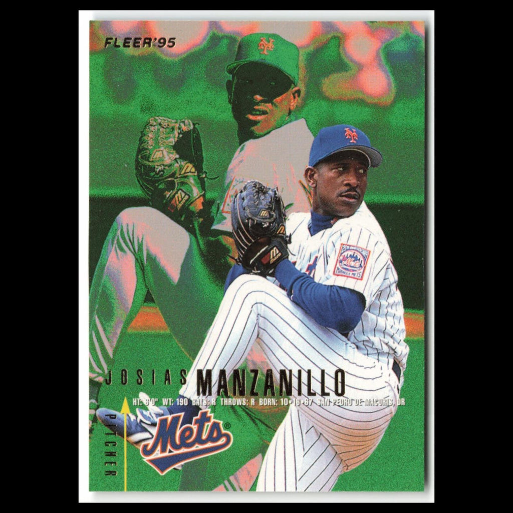 Josias Manzanillo #375 1995 Fleer New York Mets Baseball Card MLB NM