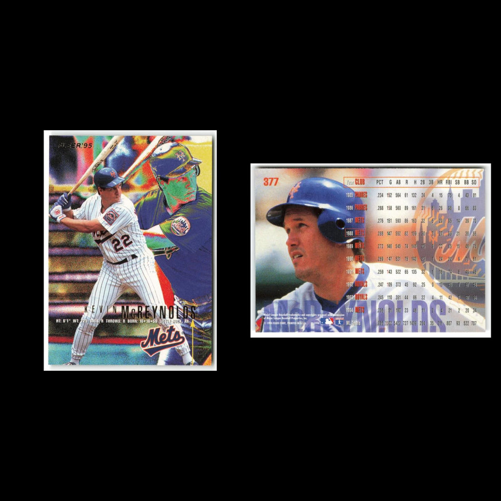 Kevin McReynolds #377 1995 Fleer New York Mets Baseball Card MLB NM